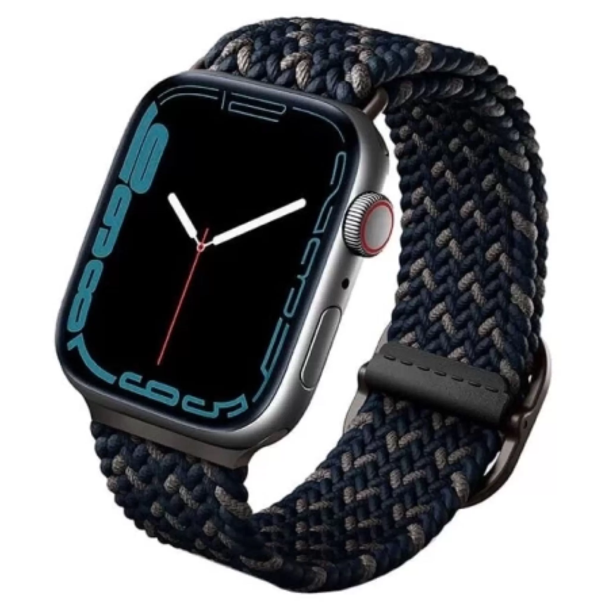 Ремешок Uniq ASPEN для Apple Watch 49/45/44/42mm, синий обсидиан