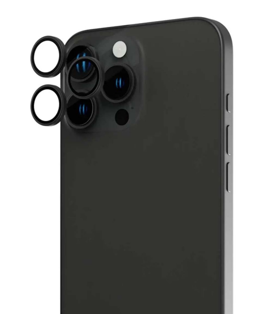 Защитное стекло камеры BlueO на iPhone 15 Pro, черный