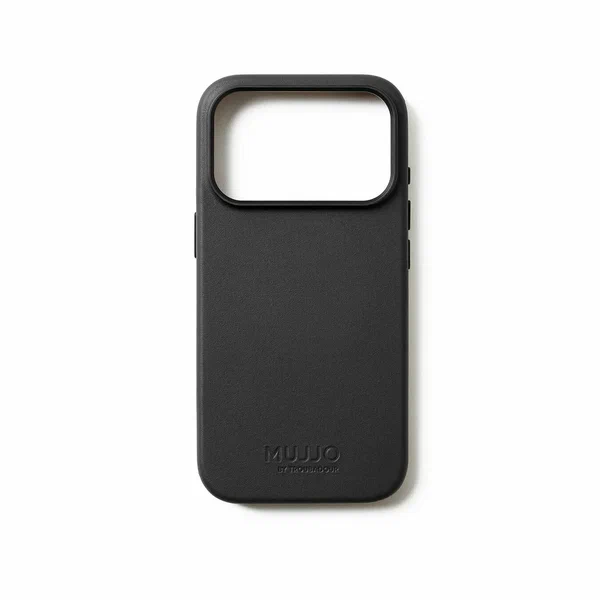 Чехол Mujjo Leather для iPhone 17 Pro, черный